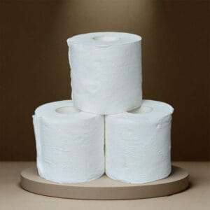Customized Wood Pulp Embossed Toilet Paper Roll